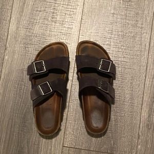 Birkenstocks dark grey size 36